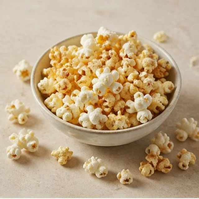 Freeze-dried popcorn